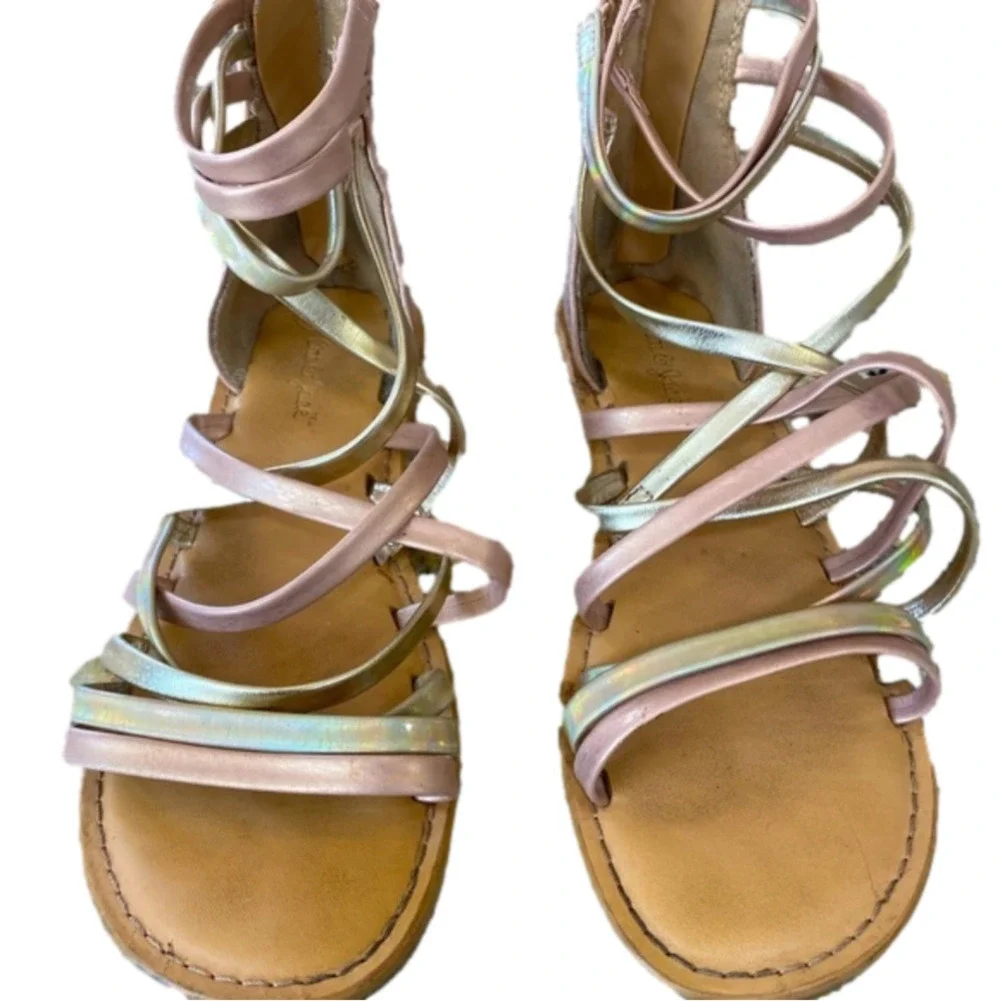 Girls dress ankle sandals size 13